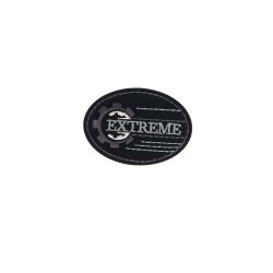 Patch Ecusson Thermocollant Extreme noir 4 x 5,50 cm