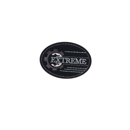 Patch Ecusson Thermocollant Extreme noir 4 x 5,50 cm