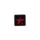 Patch Ecusson Thermocollant Wild noir et Kaki 4 x 5 cm
