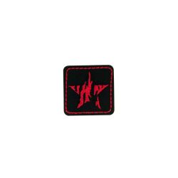 Patch Ecusson Thermocollant Wild noir et Kaki 4 x 5 cm