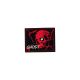 Patch Ecusson Thermocollant Ghost Rouge et Noir 4 x 5 cm