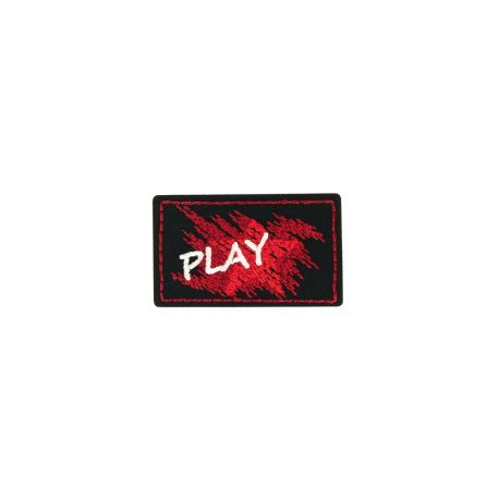 Patch Ecusson Thermocollant Wild noir et Kaki 4 x 5 cm