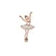 Patch Ecusson Thermocollant Danseuse tutu bleu 3,50 x 6,50 cm