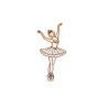 Patch Ecusson Thermocollant Danseuse tutu bleu 3,50 x 6,50 cm