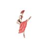 Patch Ecusson Thermocollant Danseuse Flamenco 3,50 x 6,50 cm