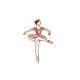 Patch Ecusson Thermocollant Chaussons de danse rose 4 x 6,50 cm