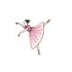 Patch Ecusson Thermocollant Chaussons de danse rose 4 x 6,50 cm