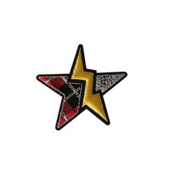 Patch Ecusson Thermocollant Punk Etoile 5,50 x 6 cm