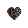 Patch Ecusson Thermocollant Punk Coeur 4,50 x 5 cm