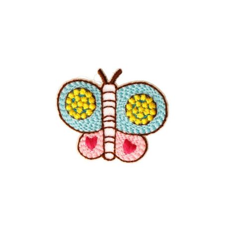 Patch Ecusson Thermocollant Fleur Multicolore 3,50 x 3,50 cm