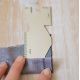 Aluminum hem strip 10 cm long
