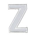 Patch Ecusson Thermocollant Lettre Blanche 3,50 x 5 cm Lettre Z