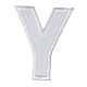 Patch Ecusson Thermocollant Lettre Blanche 3,50 x 5 cm Lettre Z
