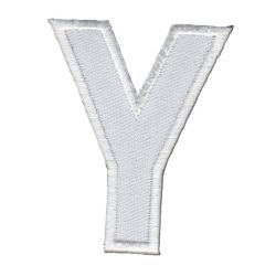 Patch Ecusson Thermocollant Lettre Blanche 3,50 x 5 cm Lettre Z