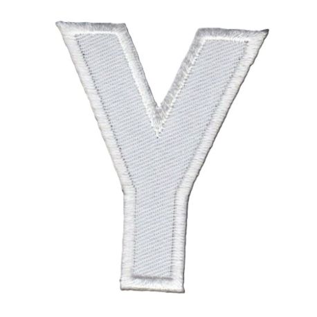 Patch Ecusson Thermocollant Lettre Blanche 3,50 x 5 cm Lettre Z