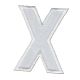 Patch Ecusson Thermocollant Lettre Blanche 3,50 x 5 cm Lettre Z