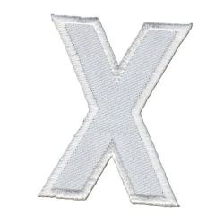 Patch Ecusson Thermocollant Lettre Blanche 3,50 x 5 cm Lettre Z