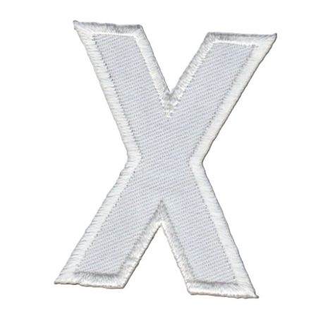 Patch Ecusson Thermocollant Lettre Blanche 3,50 x 5 cm Lettre Z