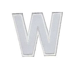 Patch Ecusson Thermocollant Lettre Blanche 3,50 x 5 cm Lettre Z