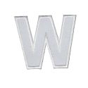 Patch Ecusson Thermocollant Lettre Blanche 3,50 x 5 cm Lettre Z