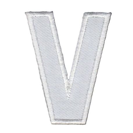 Patch Ecusson Thermocollant Lettre Blanche 3,50 x 5 cm Lettre Z