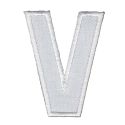 Patch Ecusson Thermocollant Lettre Blanche 3,50 x 5 cm Lettre Z