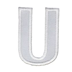Patch Ecusson Thermocollant Lettre Blanche 3,50 x 5 cm Lettre Z
