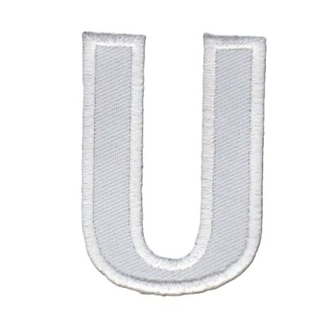 Patch Ecusson Thermocollant Lettre Blanche 3,50 x 5 cm Lettre Z