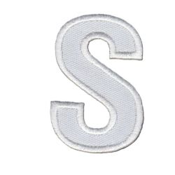 Patch Ecusson Thermocollant Lettre Blanche 3,50 x 5 cm Lettre Z
