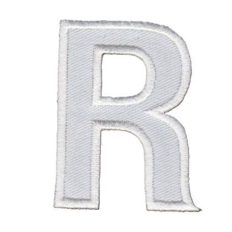 Patch Ecusson Thermocollant Lettre Blanche 3,50 x 5 cm Lettre Z