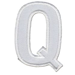 Patch Ecusson Thermocollant Lettre Blanche 3,50 x 5 cm Lettre Z