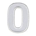 Patch Ecusson Thermocollant Lettre Blanche 3,50 x 5 cm Lettre O