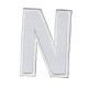 Patch Ecusson Thermocollant Lettre Blanche 3,50 x 5 cm Lettre Z