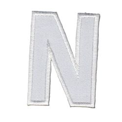Patch Ecusson Thermocollant Lettre Blanche 3,50 x 5 cm Lettre Z
