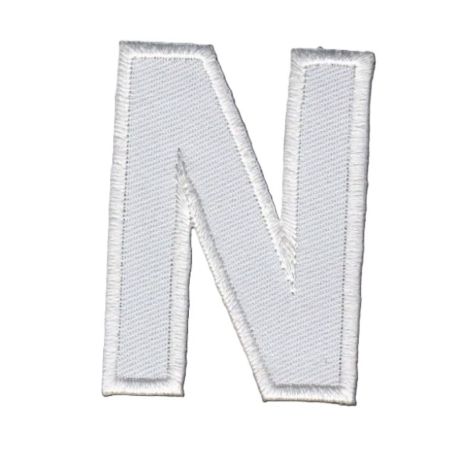 Patch Ecusson Thermocollant Lettre Blanche 3,50 x 5 cm Lettre Z