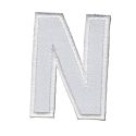 Patch Ecusson Thermocollant Lettre Blanche 3,50 x 5 cm Lettre Z