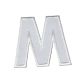 Patch Ecusson Thermocollant Lettre Blanche 3,50 x 5 cm Lettre Z