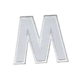 Patch Ecusson Thermocollant Lettre Blanche 3,50 x 5 cm Lettre Z