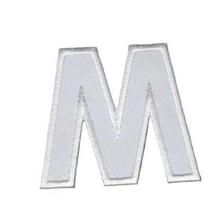 Patch Ecusson Thermocollant Lettre Blanche 3,50 x 5 cm Lettre Z