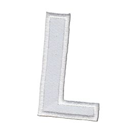 Patch Ecusson Thermocollant Lettre Blanche 3,50 x 5 cm Lettre Z