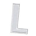 Patch Ecusson Thermocollant Lettre Blanche 3,50 x 5 cm Lettre Z