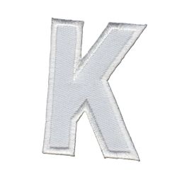 Patch Ecusson Thermocollant Lettre Blanche 3,50 x 5 cm Lettre Z