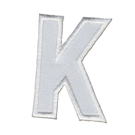 Patch Ecusson Thermocollant Lettre Blanche 3,50 x 5 cm Lettre Z