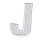 Patch Ecusson Thermocollant Lettre Blanche 3,50 x 5 cm Lettre Z