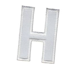 Patch Ecusson Thermocollant Lettre Blanche 3,50 x 5 cm Lettre Z