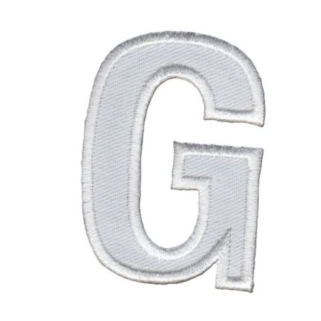 Patch Ecusson Thermocollant Lettre Blanche 3,50 x 5 cm Lettre Z