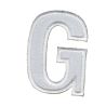 Patch Ecusson Thermocollant Lettre Blanche 3,50 x 5 cm Lettre Z