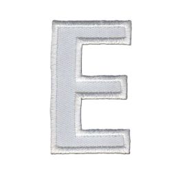 Patch Ecusson Thermocollant Lettre Blanche 3,50 x 5 cm Lettre Z