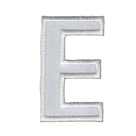 Patch Ecusson Thermocollant Lettre Blanche 3,50 x 5 cm Lettre Z
