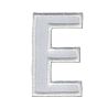 Patch Ecusson Thermocollant Lettre Blanche 3 x 5 cm Lettre E